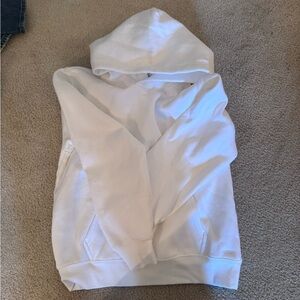 NWOT Aritzia sweat fleece perfect fit white hoodie size small